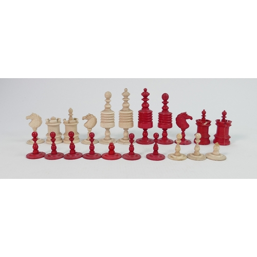 927b - Large Mixed Collection of Chess pieces: to include Ceramic pieces and Turned & Carved Part sets. (1 ... 