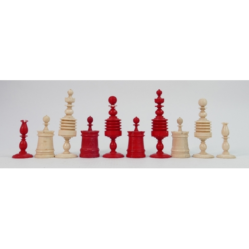 927b - Large Mixed Collection of Chess pieces: to include Ceramic pieces and Turned & Carved Part sets. (1 ... 