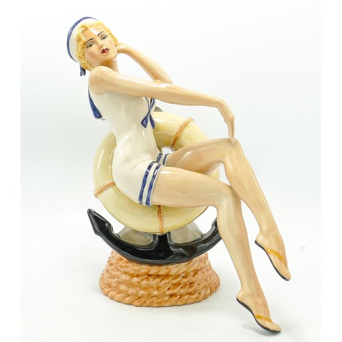 20 - Peggy Davies prototype figure Marilyn Monroe playmate: Measures 22cm high, marked on base - Not for ... 