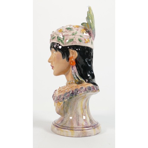 45 - Peggy Davis limited edition Aztec Queen bust Zeli: height 23cm