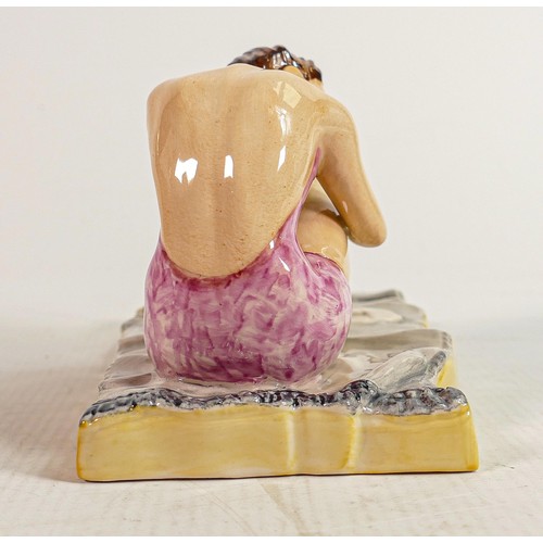 51 - Peggy Davies Be My Valentine girl figurine : Artist original colourway 1/1 by Victoria Bourne