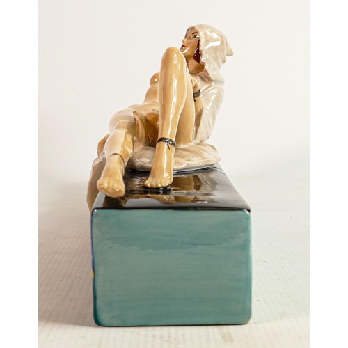 57 - Peggy Davies erotic Temptress figurine: Artist original colourway 1/1 by Victoria Bourne