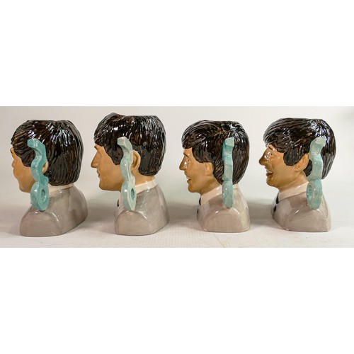 59 - Peggy Davies set of 4 Beatle character jugs: 50th anniversary