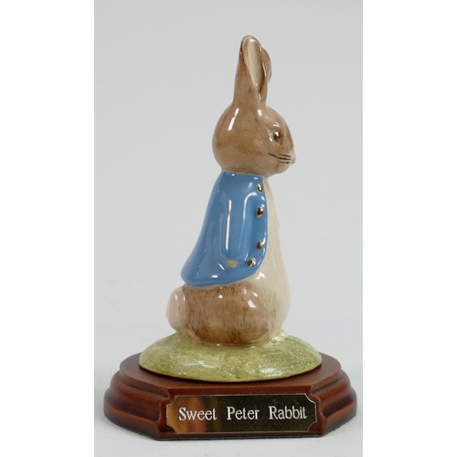 72 - Beswick Beatrix Potter figure: Sweet Peter Rabbit,
special gold edition for Peter Rabbit & friends o... 