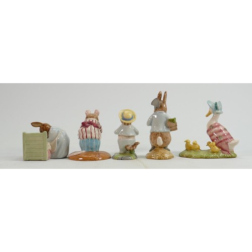 77 - Beswick Beatrix Potter BP10a figures to include: Jemima & her Ducklings, Tom Kitten in the Rockery, ... 