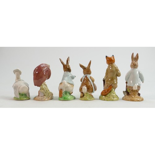 85 - John Beswick BP4 Beatrix Potter figures: Peter Rabbit, Rebeccah Puddle Duck, Mrs Flopsy Bunny, Peter... 