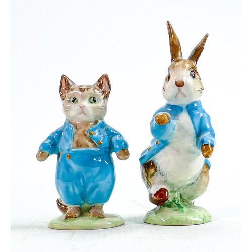 103 - Beswick Beatrix Potter BP2 figures Peter Rabbit & Tom Kitten (2):