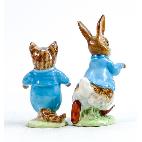 103 - Beswick Beatrix Potter BP2 figures Peter Rabbit & Tom Kitten (2):