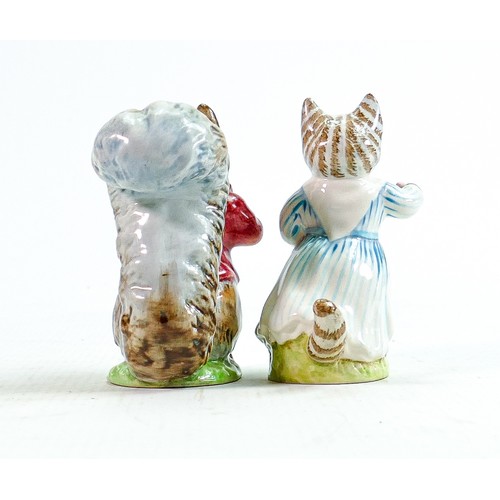 107 - Beswick Beatrix Potter BP2 Figures Timmy Tiptoes & Tabatha Twitchit (2):