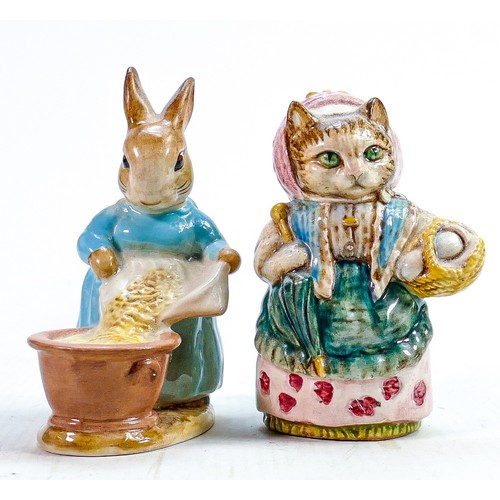 108 - Beswick Beatrix Potter BP2 Figures Cecily Parsley & Cousin Ribby (2):