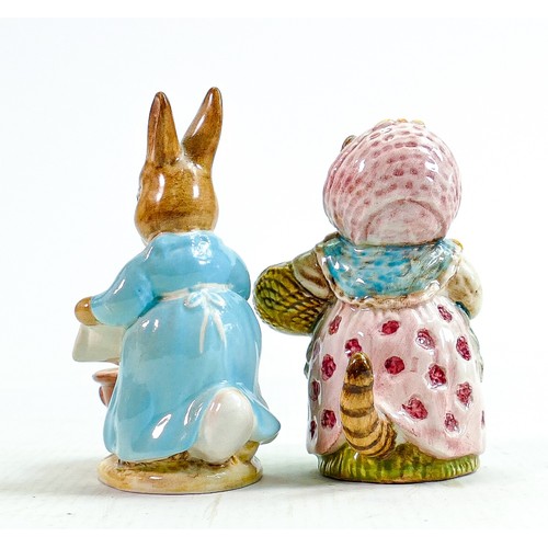 108 - Beswick Beatrix Potter BP2 Figures Cecily Parsley & Cousin Ribby (2):