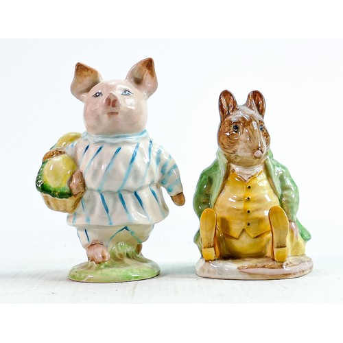 116 - Beswick Beatrix Potter BP2 figures Little Pig Robinson & Samuel Whiskers (2):