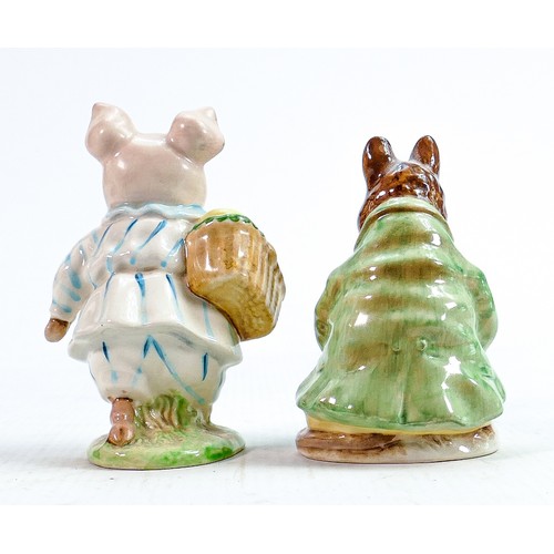 116 - Beswick Beatrix Potter BP2 figures Little Pig Robinson & Samuel Whiskers (2):