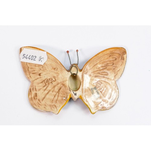 125 - Beswick Swallow Tail small Copper Butterfly 1493: