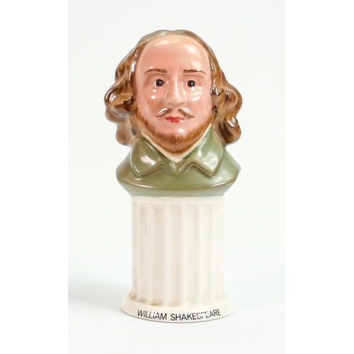 132 - Beswick William Shakespeare bust 2243: Unusually painted example.