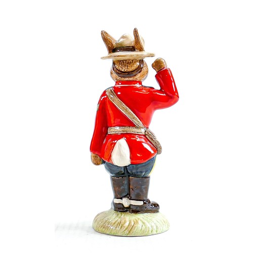 187 - Royal Doulton Bunnykins figure Sergeant Mountie:
Royal Doulton ref DB136 limited edition of 250.