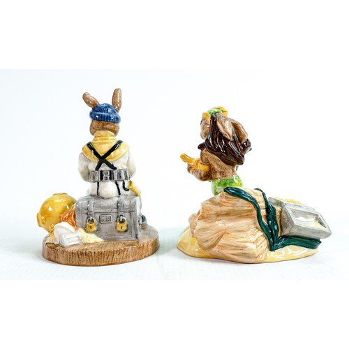 203 - Royal Doulton Bunnykins figures: Mermaid DB263 and Deep Sea Diver DB273 (2)