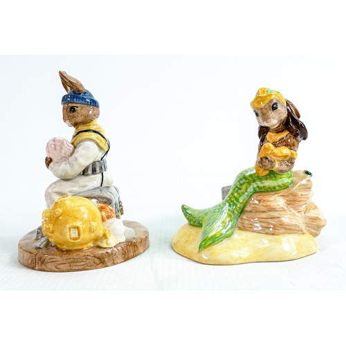 203 - Royal Doulton Bunnykins figures: Mermaid DB263 and Deep Sea Diver DB273 (2)