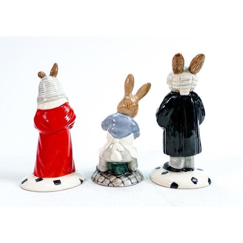 205 - Royal Doulton Bunnykins for Collectors Club: To include Master Potter DB131, Judge DB188 and Lawyer ... 