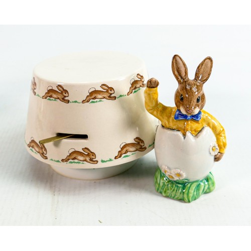 220 - Royal Doulton Bunnykins musical figures: Easter Parade  together with Easter Greetings