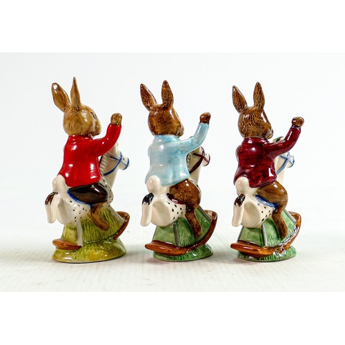 221 - Three Royal Doulton Bunnykins: Tally Ho DB78 special colourway, William DB69 and Tally Ho DB12 (3)