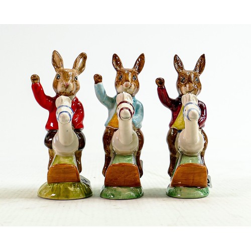 221 - Three Royal Doulton Bunnykins: Tally Ho DB78 special colourway, William DB69 and Tally Ho DB12 (3)