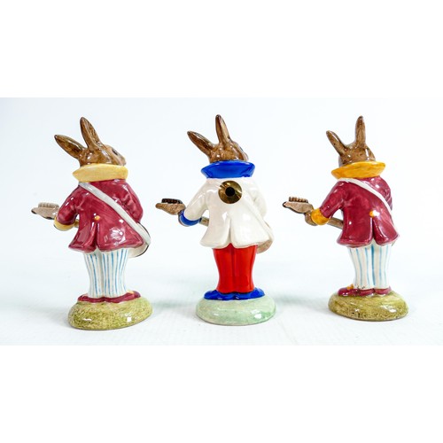 228 - Royal Doulton Bunnykins figures to include: Limited edition Rock & Roll DB124 & Mr Beats x 2 DB16 (3... 