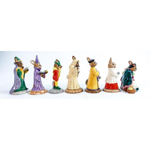 231 - Royal Doulton Bunnykins figures to include: Old Balloon Seller DB217, Minstrel DB211, Mandarin DB252... 