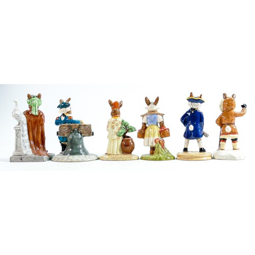 240 - Royal Doulton Bunnykins figures to include: Captain Cook DB251 (LE), Liberty Bell DB257, Dutch DB274... 