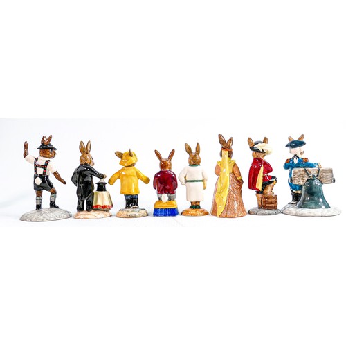 246 - Royal Doulton Bunnykins figures to include: Magician DB159, Grandpa's Story DB14, Cavalier DB179, Ju... 