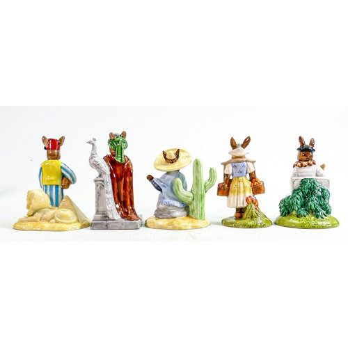 250 - Royal Doulton Bunnykins figures to include: Egyptian DB314, Mexican DB316, Dutch DB274, Parisian DB3... 