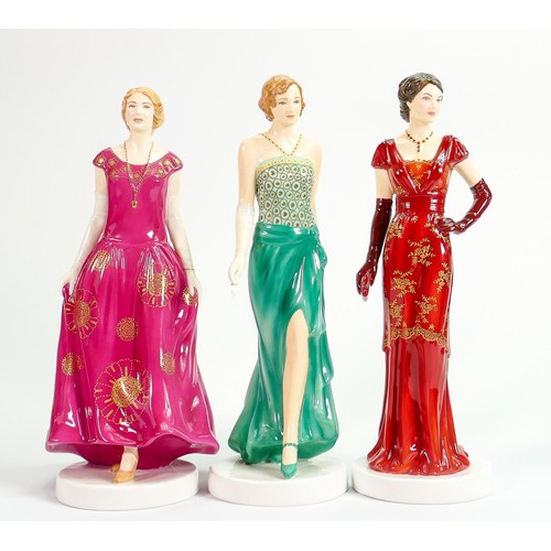 265 - Royal Doulton Downton Abbey limited edition figures: Lady Mary HN5839, Lady Edith HN5840 & Lady Rose... 