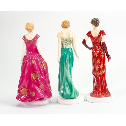 265 - Royal Doulton Downton Abbey limited edition figures: Lady Mary HN5839, Lady Edith HN5840 & Lady Rose... 