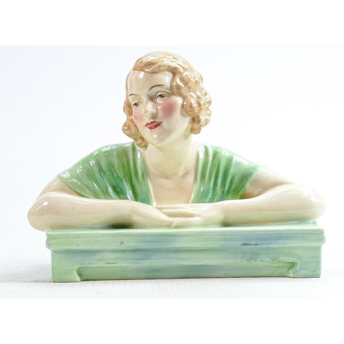 310 - Royal Doulton Art Deco bust of Gladys HN1740: Dated 1936, h.14cm.