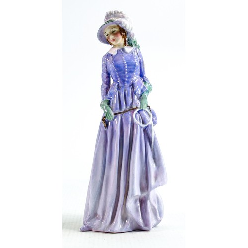 323 - Royal Doulton figure Maureen HN1771: Early purple colourway dated 1937, h.19.25cm.