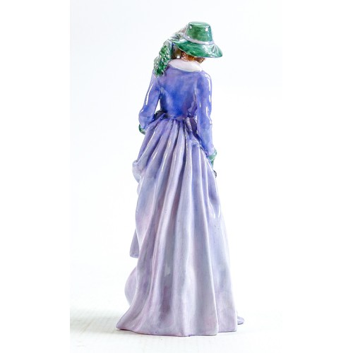 323 - Royal Doulton figure Maureen HN1771: Early purple colourway dated 1937, h.19.25cm.