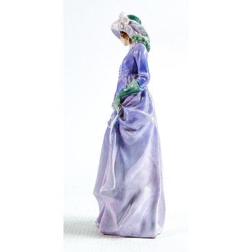 323 - Royal Doulton figure Maureen HN1771: Early purple colourway dated 1937, h.19.25cm.