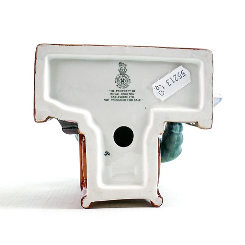 327 - Royal Doulton prototype colourway figure The China Repairer: Not for resale backstamp.