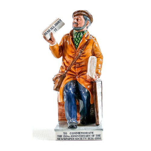 329 - Royal Doulton character figure The Newsvendor HN2891: Limited edition.