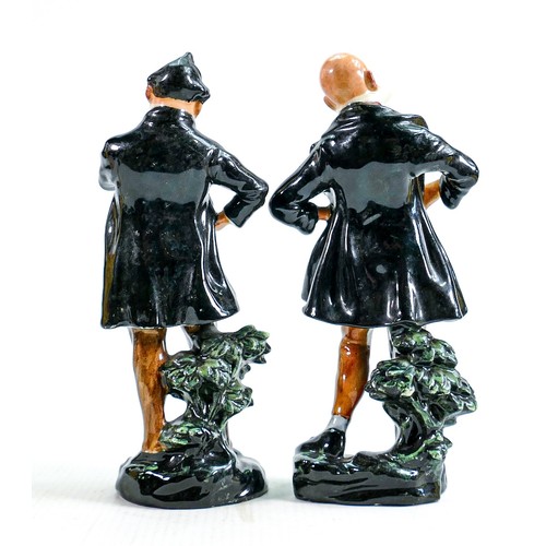 332 - Royal Doulton large Dickens character figures: Pecksniff HN1891 and Micawber HN1895. (2)