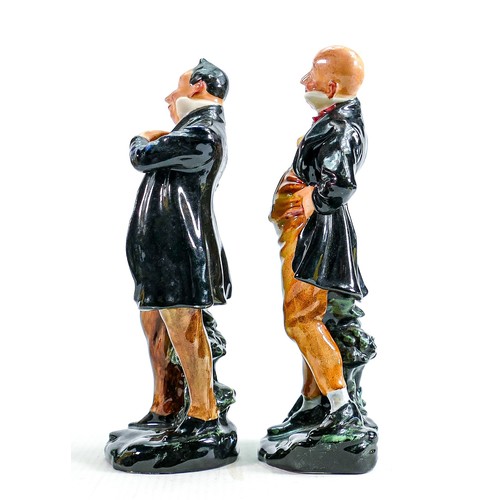 332 - Royal Doulton large Dickens character figures: Pecksniff HN1891 and Micawber HN1895. (2)