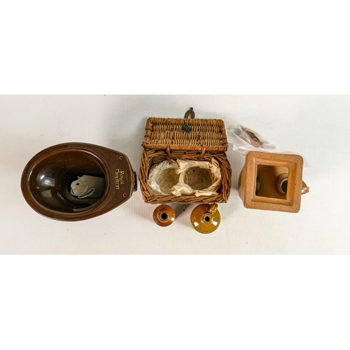 494 - Doulton Stone ware miniature underground pipes and items to include: Doulton Lambeth Cully toilet (d... 