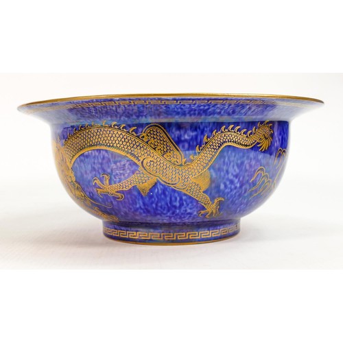 1021 - Wedgwood Lustre Dragon bowl Z4829: Diameter 22cm