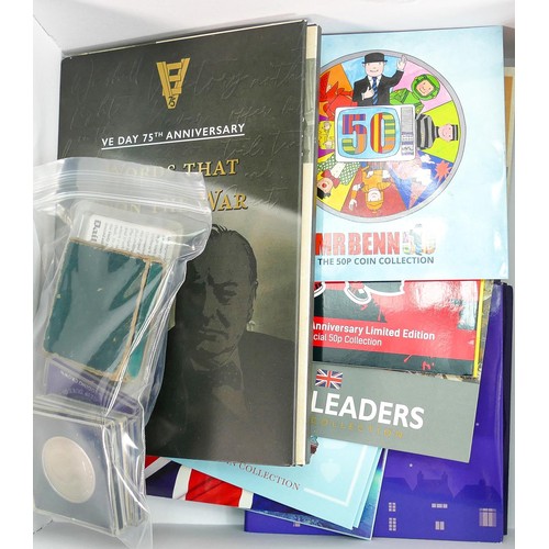 Good job lot collection of UK modern collectors coins: Includes 30 x ...