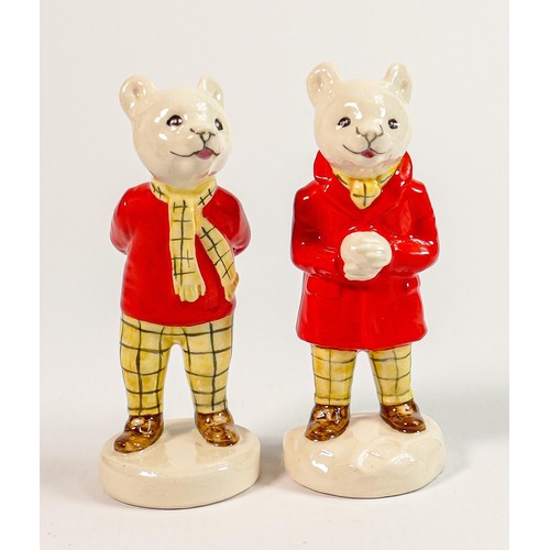 147 - Beswick storybook figures: Rupert the Bear Snowballing and Rupert Bear 2694. (2)