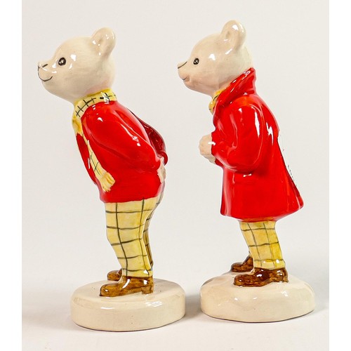 147 - Beswick storybook figures: Rupert the Bear Snowballing and Rupert Bear 2694. (2)