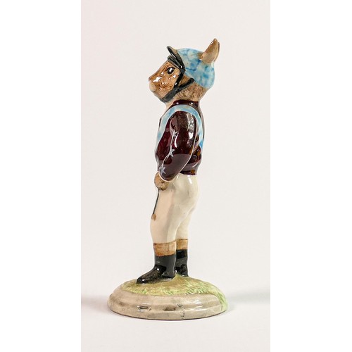 255 - Royal Doulton Bunnykins prototype figure Jockey: Painted in a different colourway, Royal Doulton not... 