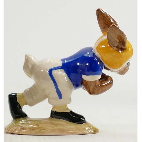 175 - Royal Doulton Bunnykins figure Touchdown: DB97,  University of Michigan colours