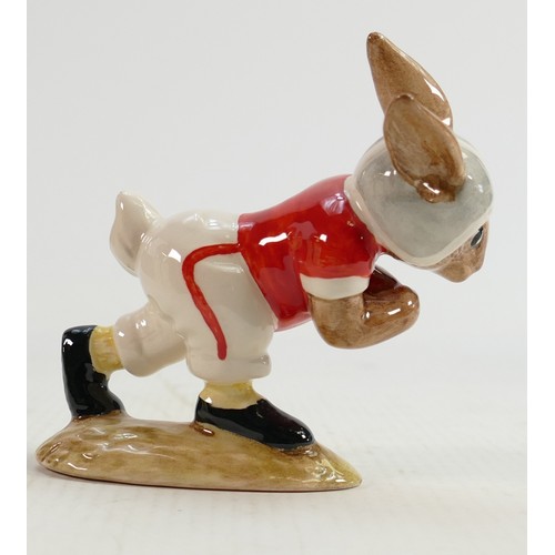 174 - Royal Doulton Bunnykins figure Touchdown DB96:  Ohio State University colours