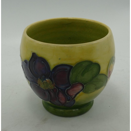 322 - Moorcroft Clematis Patterned Pot: height 7cm